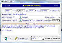 Registro de Llamadas